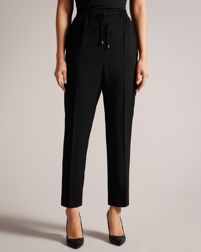 Pantalon Jogger Ted Baker Straight Leg Ankle Grazer Noir Femme | ERB-45578961